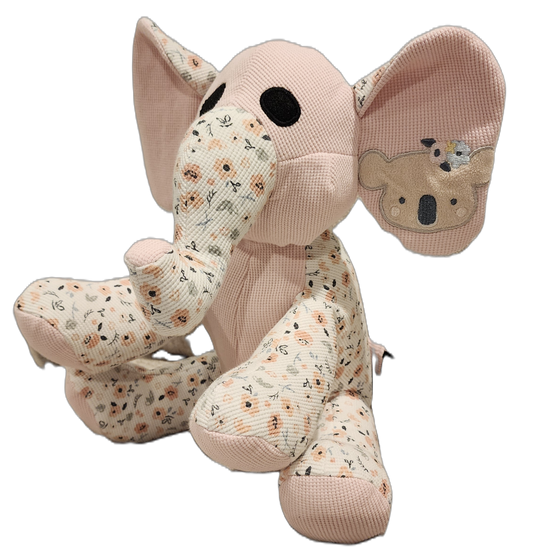 Memory Elephant Made from Clothing - Custom Keepsake Gift