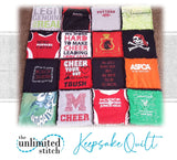 Raggy Style T-Shirt Quilt