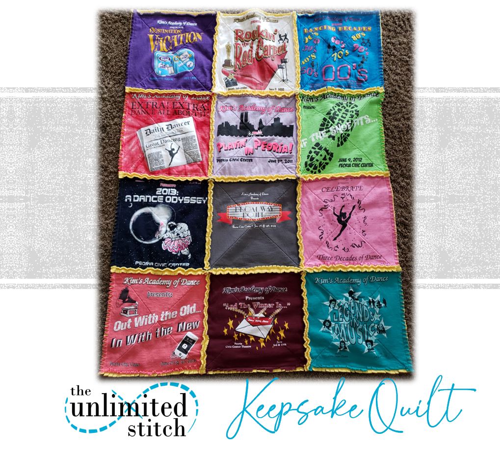 Raggy Style T-Shirt Quilt