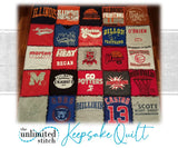 Raggy Style T-Shirt Quilt