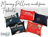 Keepsake Memory Pillow Made from Loved Ones Clothes