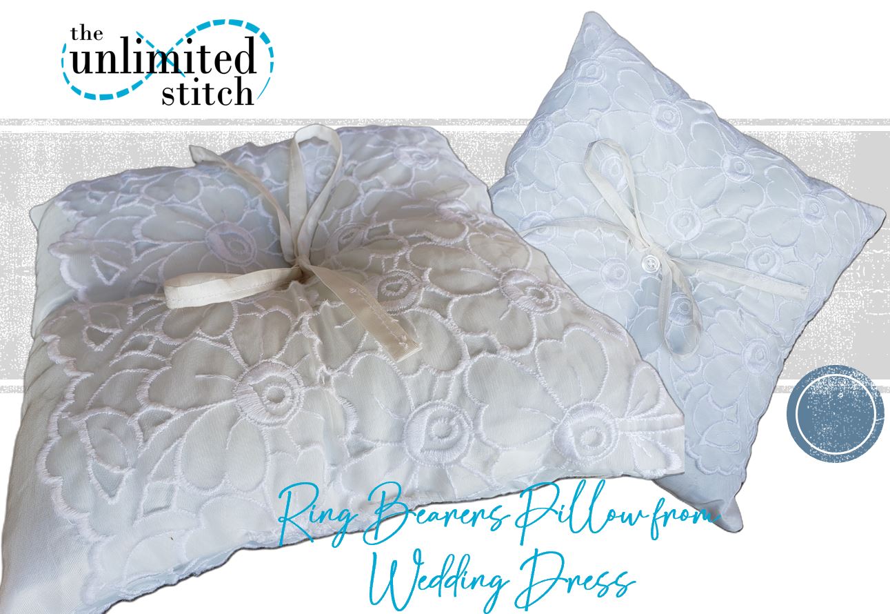Wedding Dress Ring Bearer Pillow – Heirloom Keepsake