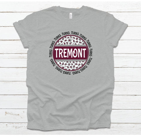 Tremont Cheetah Circle Print Spirit Shirt