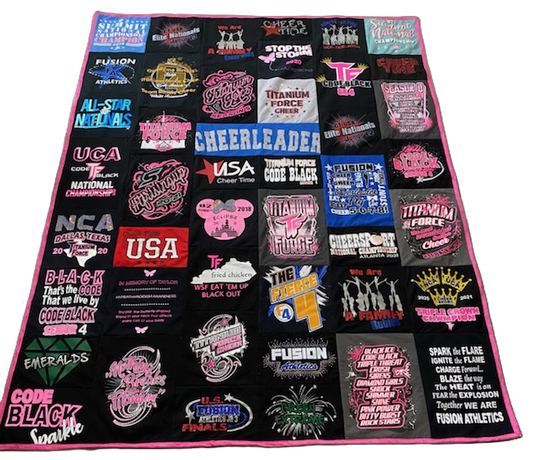 Classic Block T-Shirt Quilt | Most Popular Custom Memory Quilt