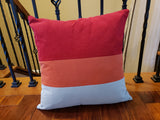 Patchwork Keepsake Memory Pillow Made from Loved Ones Clothing