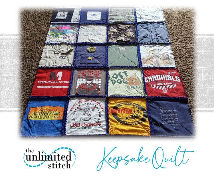T-Shirt Quilts & Clothing Memory Quilts