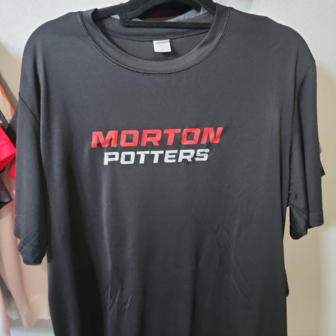 Morton Potters Raceway Black Dri Fit Short Sleeves