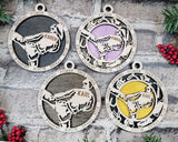 Personalized Martial Artist Circle Ornament