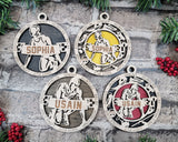 Personalized Track/XC Runner Sports Circle Ornament