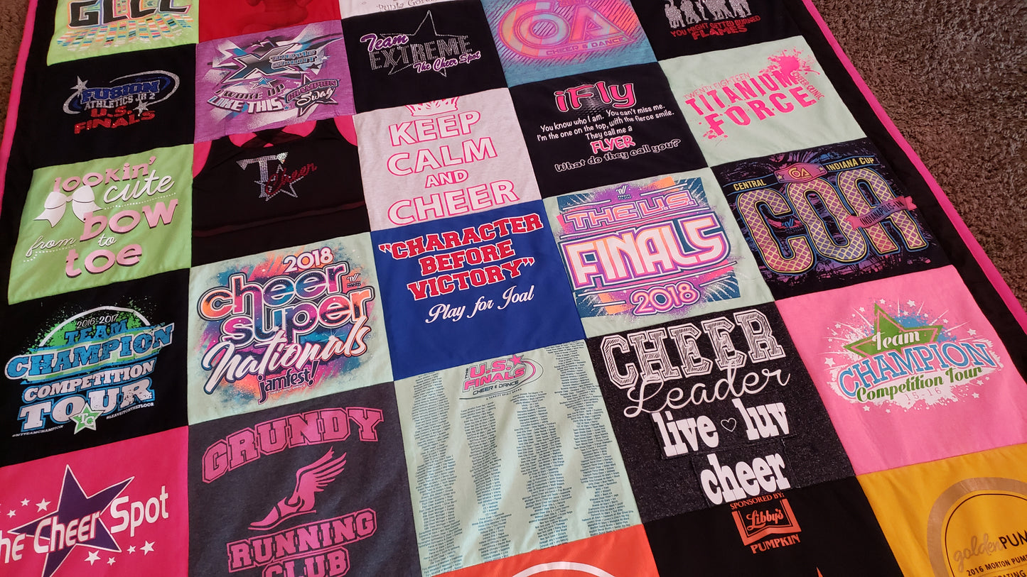 Classic Block T-Shirt Quilt | Most Popular Custom Memory Quilt
