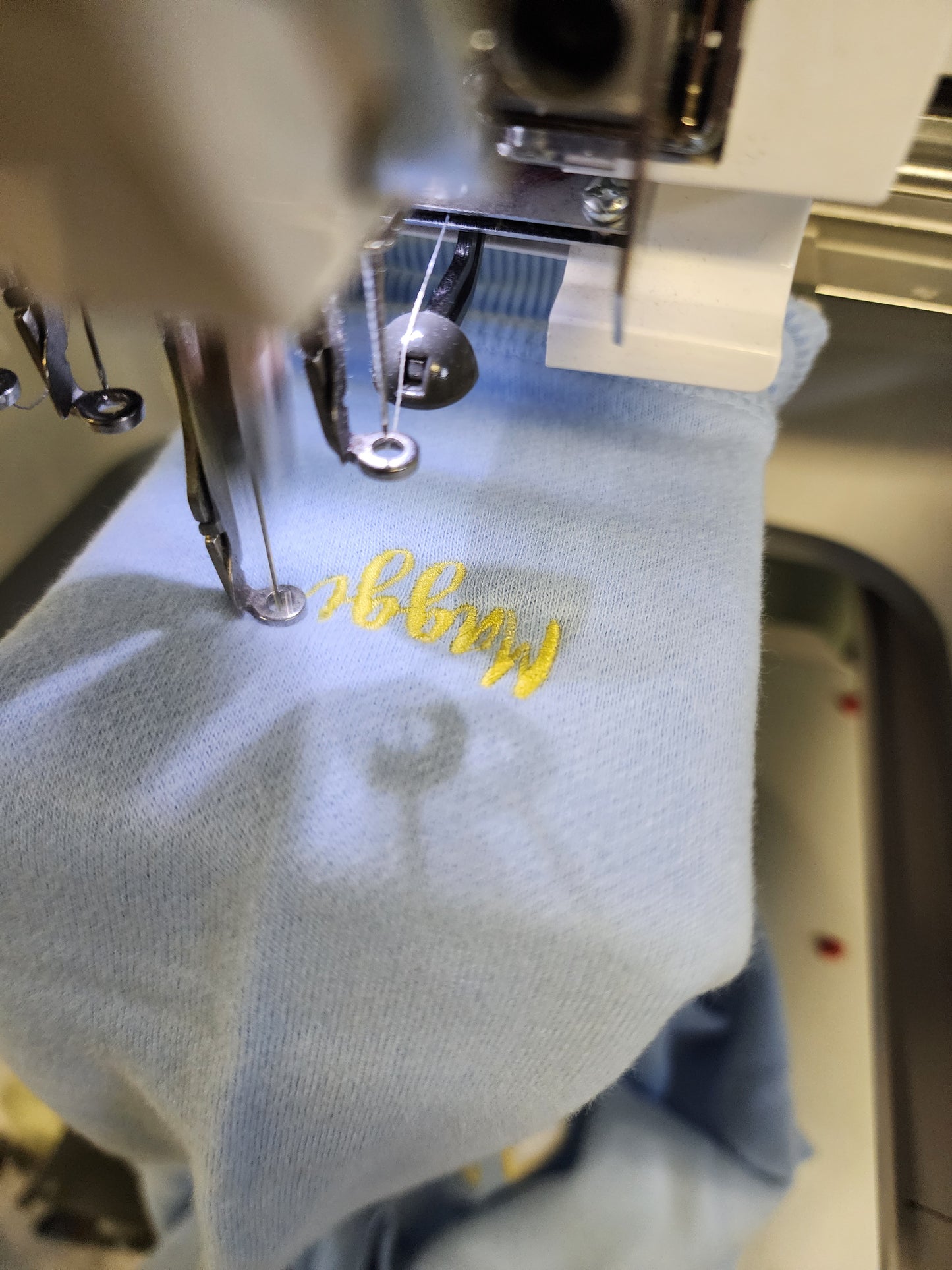 Custom Baby Clothes Appliqué MAMA Crewneck Sweatshirt