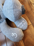 Memory Puppy Keepsake made from loved one's sweatshirt with personalized feet