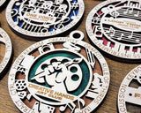 Personalized Art and Performing Arts Circle Ornament