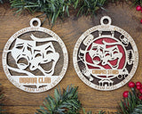 Personalized Art and Performing Arts Circle Ornament