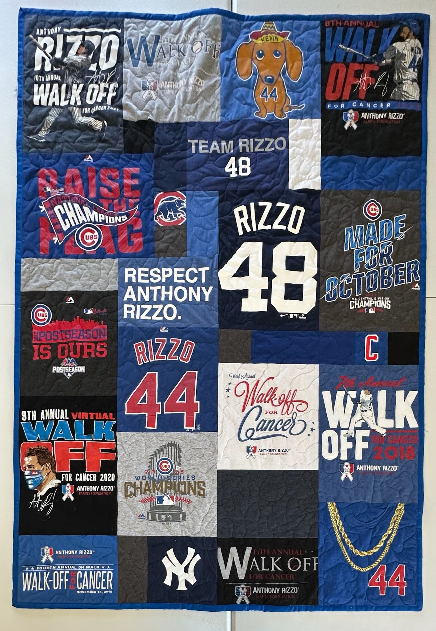 Crazy Quilt T-Shirt Quilt — Custom Graphic-Focused Keepsake Quilt