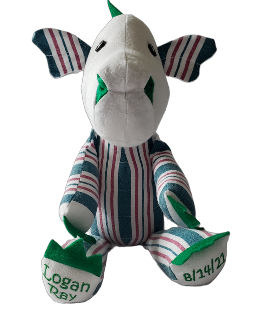 Memory Dragon Made from Loved One's Clothing