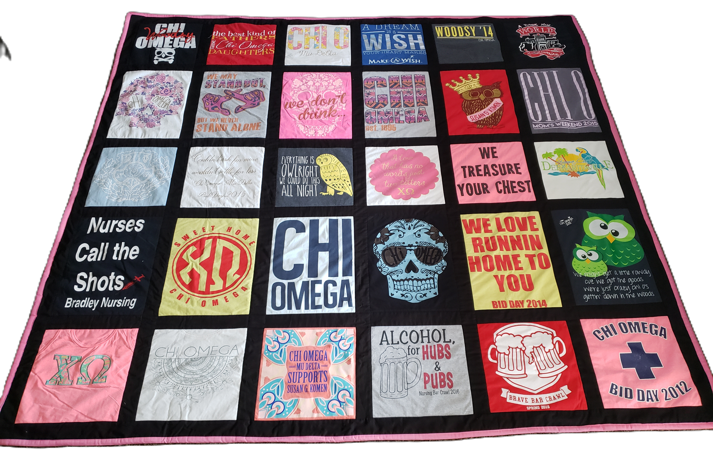 Framed T-Shirt Quilts | Custom Memory Quilts with Sashing