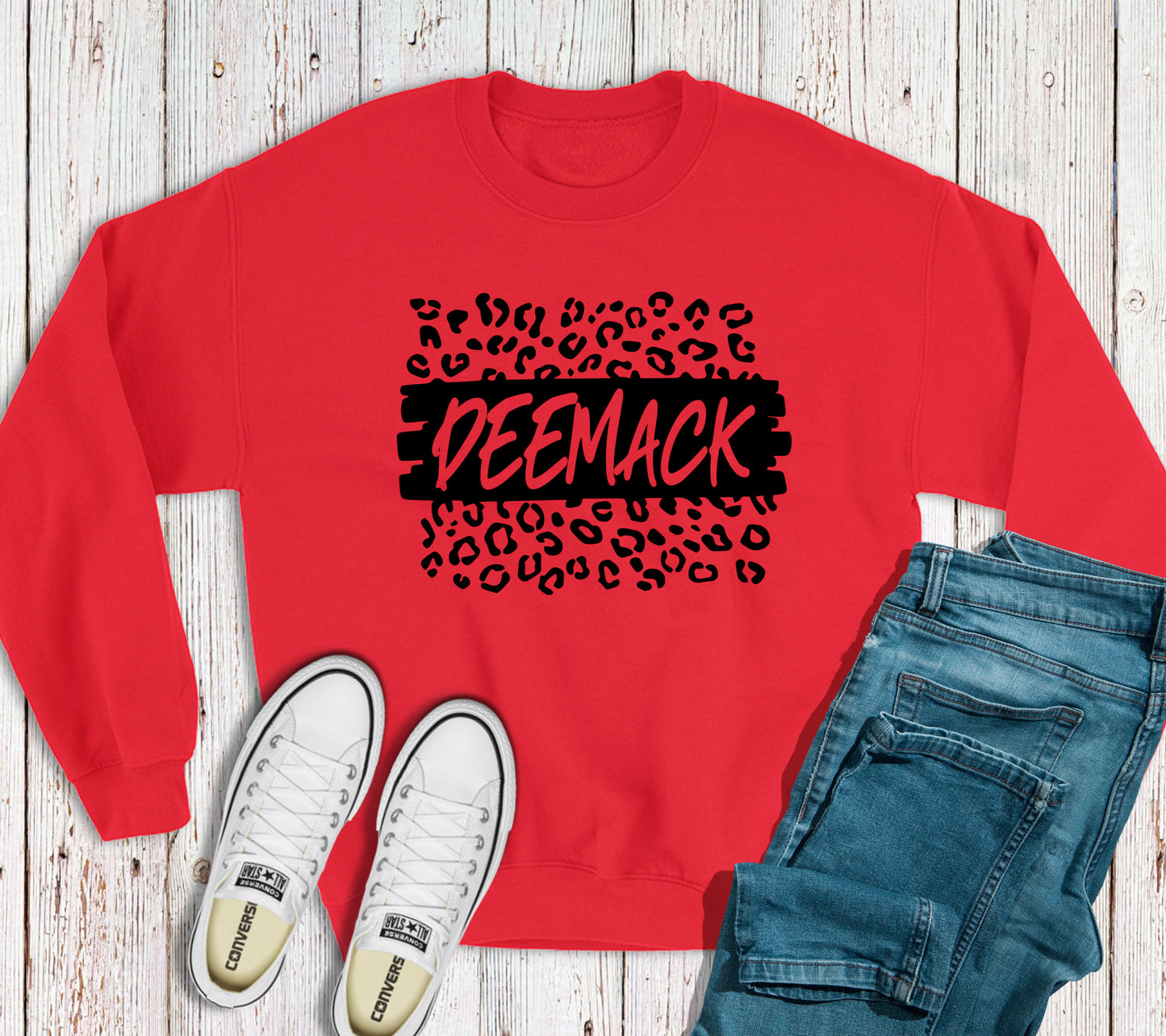 DeeMack Cheetah Red Sweatshirt