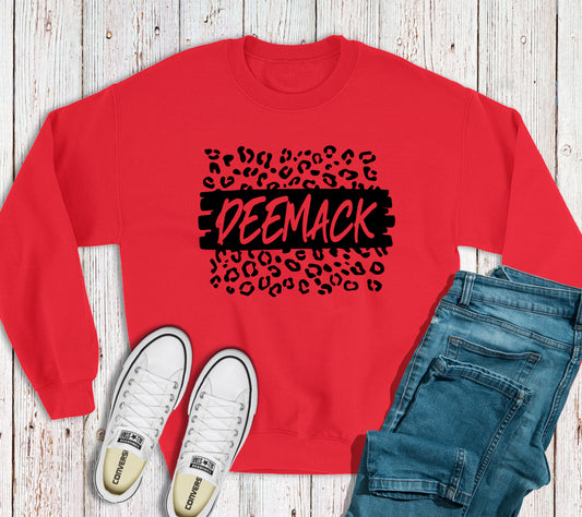 DeeMack Cheetah Red Sweatshirt