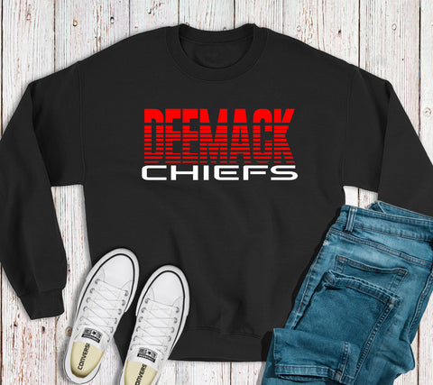 DeeMack Chiefs Striped Sweatshirt