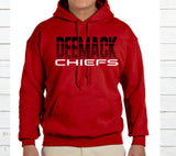 DeeMack Chiefs Striped Sweatshirt