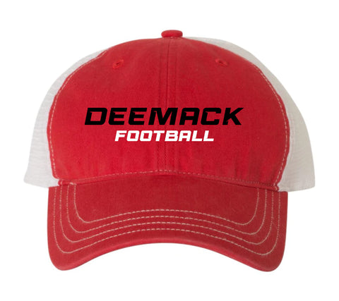 DeeMack Football Raceway Unstructured Trucker Hat