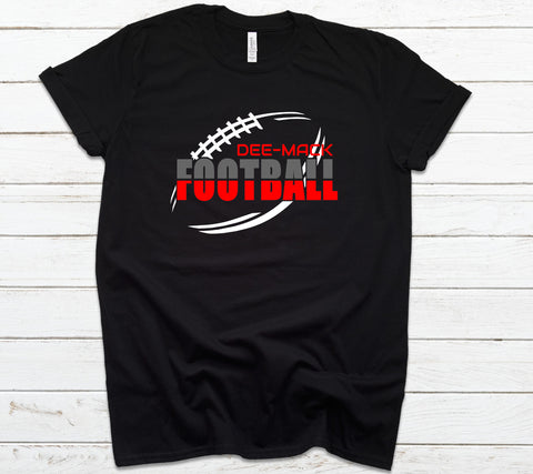 DeeMack Slanted Football Spirit Shirt