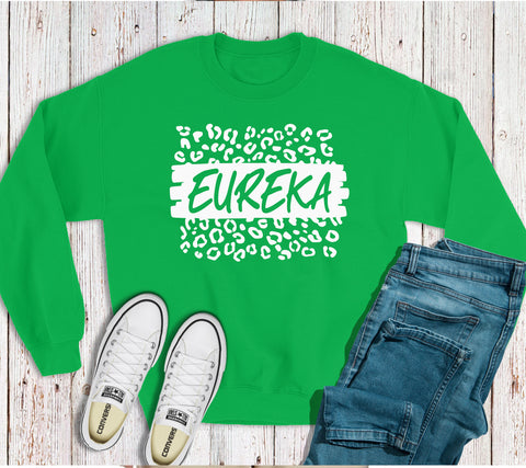 Eureka Cheetah Green Crew Sweatshirt - InStore