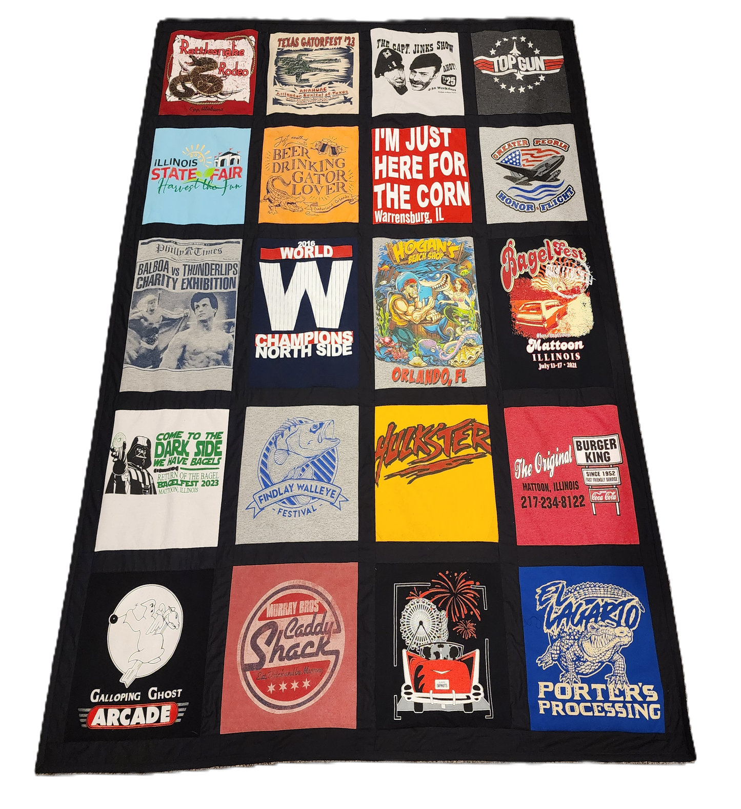 Framed T-Shirt Quilts | Custom Memory Quilts with Sashing