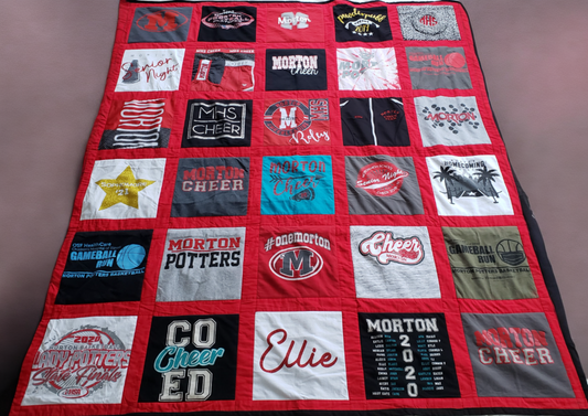 Framed T-Shirt Quilts | Custom Memory Quilts with Sashing