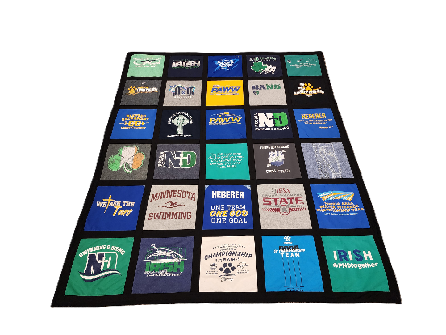 Framed T-Shirt Quilts | Custom Memory Quilts with Sashing