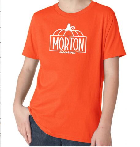 Morton Half Pumpkin Orange Shirt - Toddler/Youth