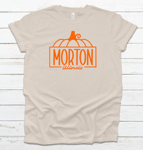 Puffy Morton Half Pumpkin Natural Shirt - Adult