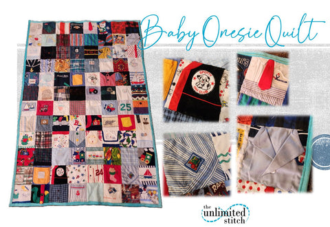 Baby & Childhood Memory Quilt – Custom Keepsake Made from Baby Clothes