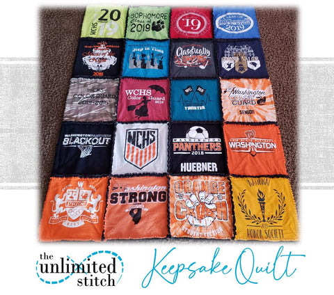 Raggy Style T-Shirt Quilt