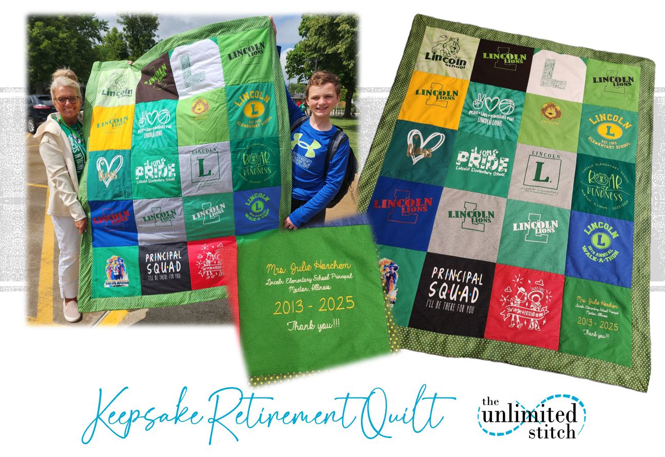 Classic Block T-Shirt Quilt | Most Popular Custom Memory Quilt