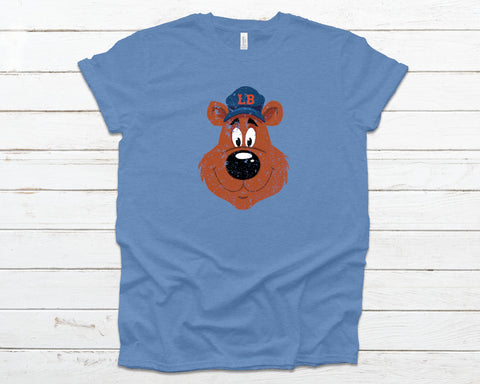 Lettie Brown Bear Distressed Tee