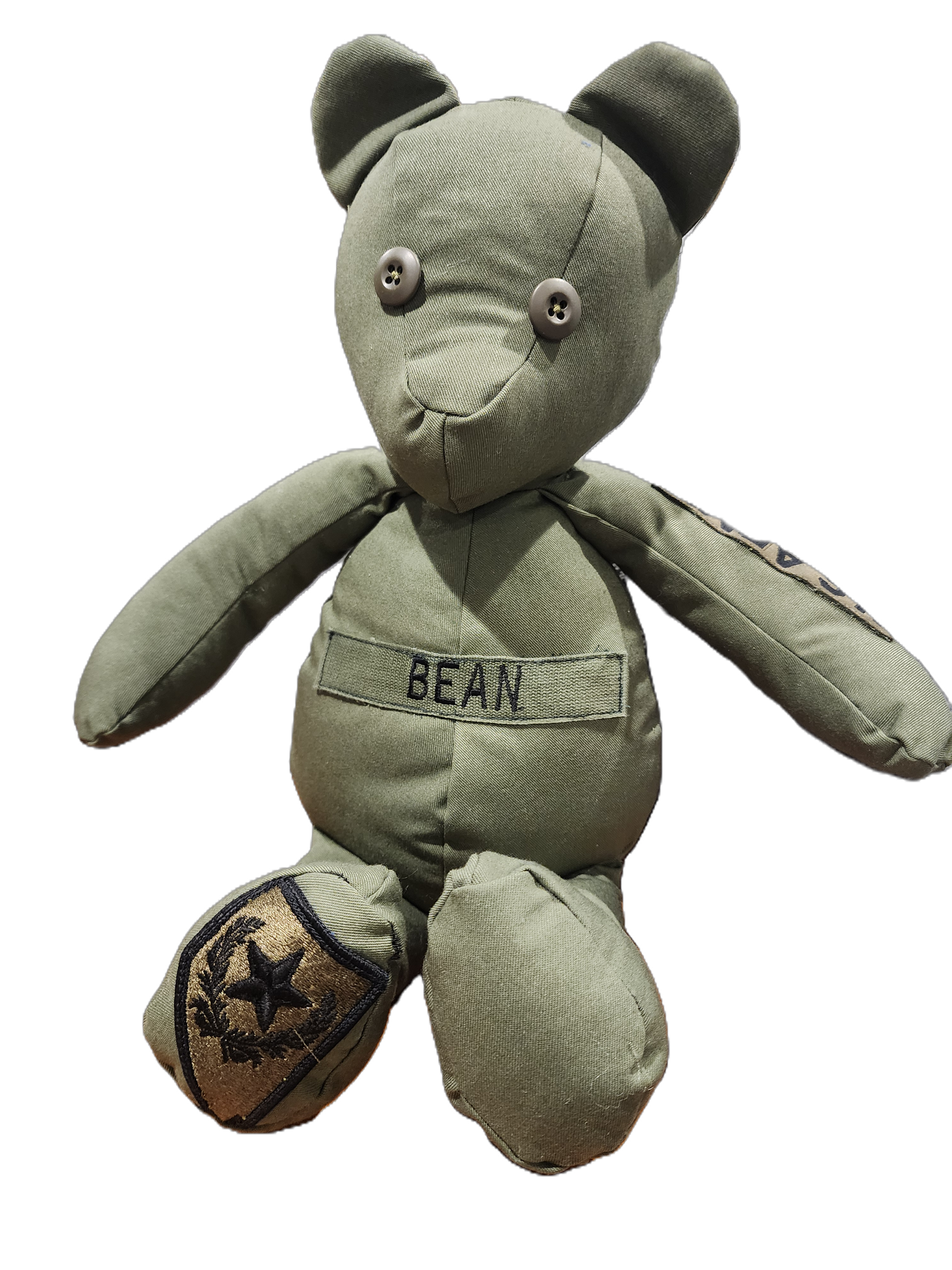 Military Memory Bear from Uniforms | 18" Service Keepsake Bear