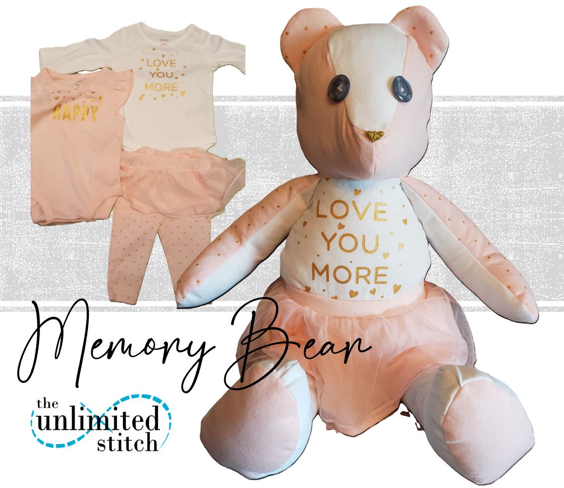Bereavement Memory Bear | 18" Memorial Bear for Baby Loss