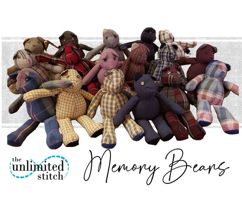 Memory Bear Made from Loved One's Clothing - Small