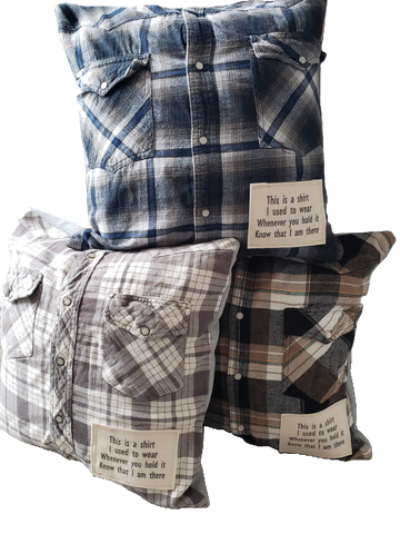 Custom Memory Pillow from Loved One’s Clothing | Memorial Keepsake