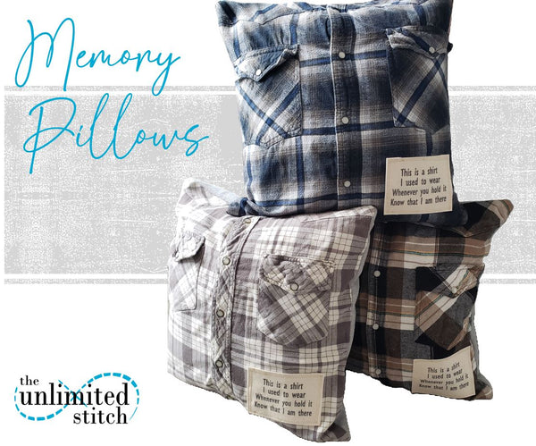 Pillow Cover Memory Pillows Made Out Of Shirts Keepsake Memory