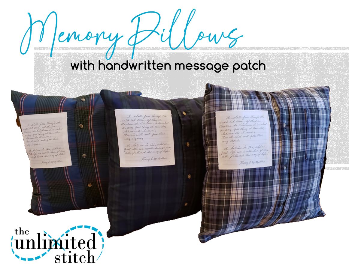 Custom Memory Pillow from Loved One’s Clothing | Memorial Keepsake