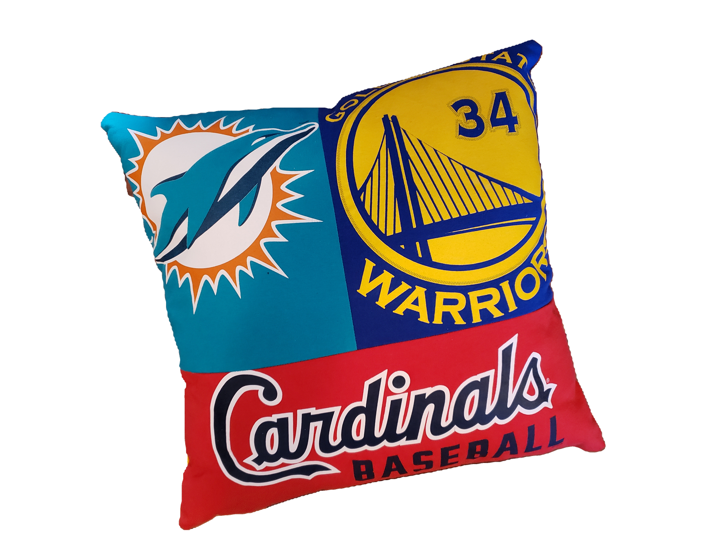 Patchwork Keepsake Memory Pillow Made from Loved Ones Clothing or Shirts