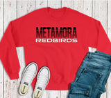 Metamora Redbirds Striped Sweatshirt