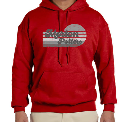 Morton Potters Retro Sunset Red Hoodie - In-Store
