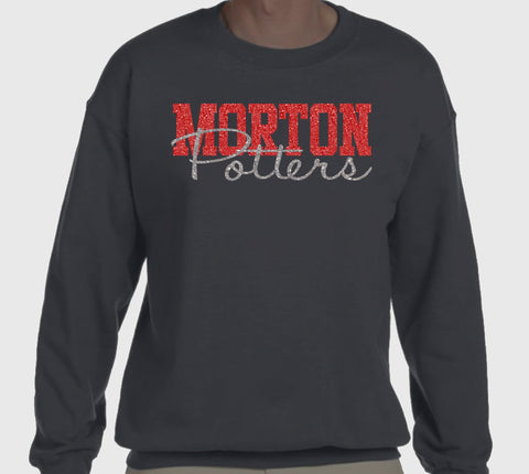 Morton Potters Varsity Halo Glitter Crew Sweatshirt - In-Store