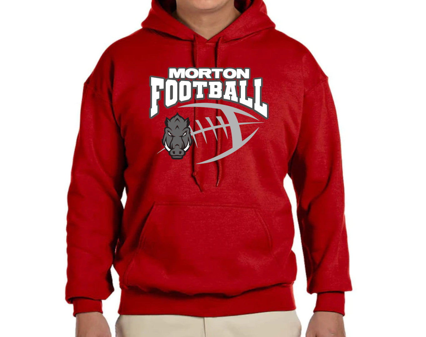 Morton Football Arch with Hog Sweatshirt