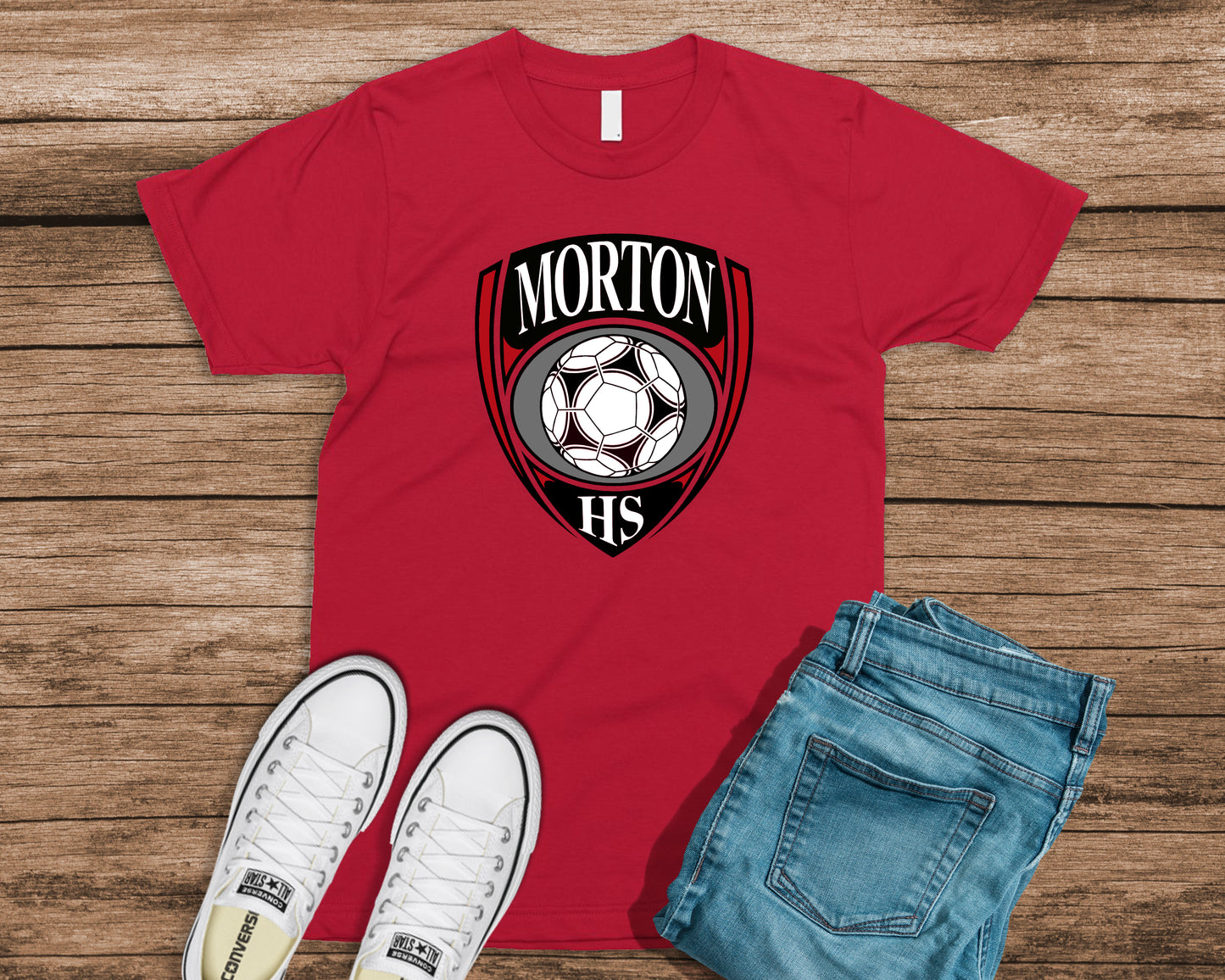 Morton HS Soccer Crest Full Color Tee