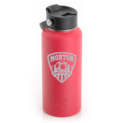 Morton United RTIC Brand 32 oz Red Stainless Steel Water Bottle